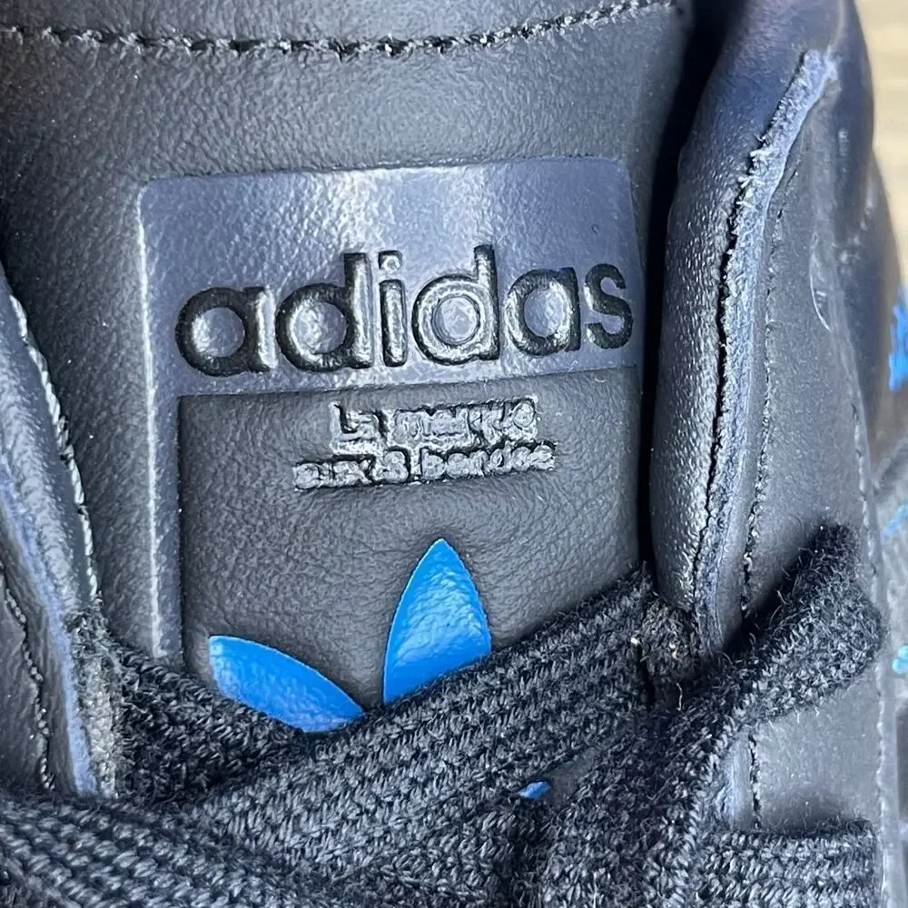 Adidas Superstar Denim Pack - Black Bright Blue sneakers size 8 New